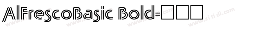 AlFrescoBasic Bold字体转换